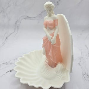Aphrodite Shell Trinket Holder, Venus Ring Dish, Greek Mythology Vanity Decor zdjęcie 10