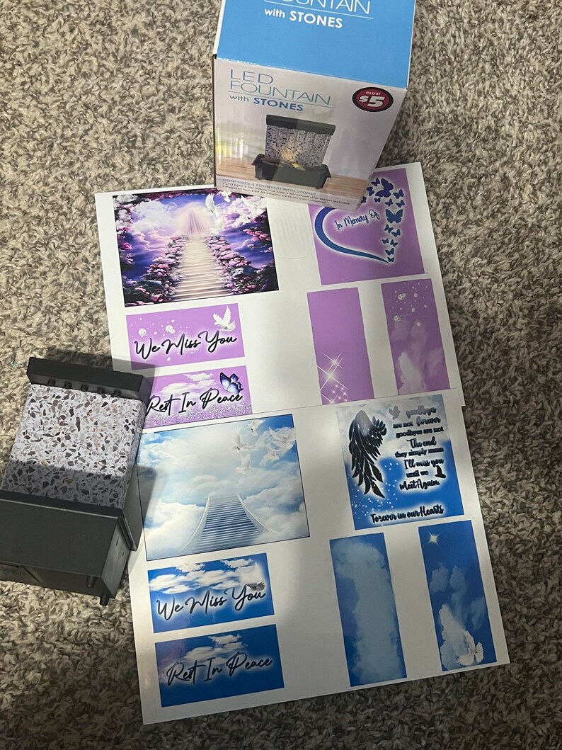 Dollar Tree Memorial Fountain Etsy