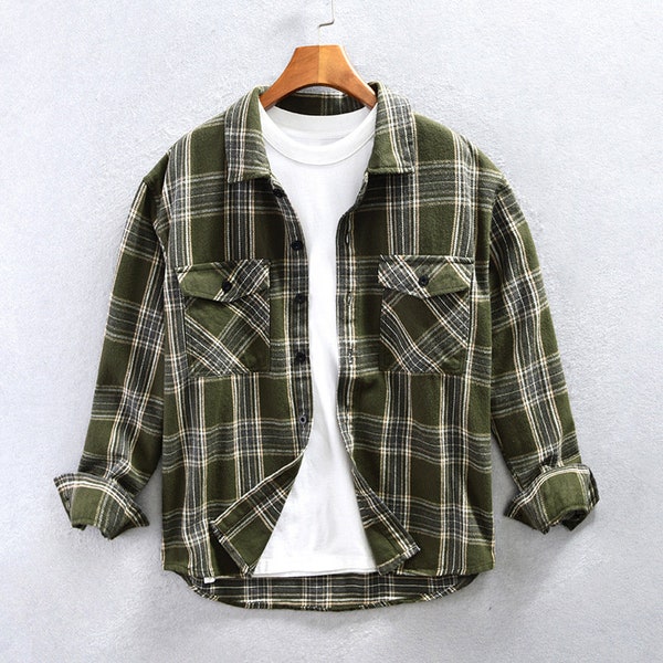 Plaid Flannel Shirt - Etsy