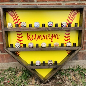Softball Ring Display Holder! Personalization!
