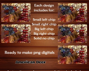 Plantilla de tarjeta de débito de ciervo americano: Imágenes PNG (5 diseños)