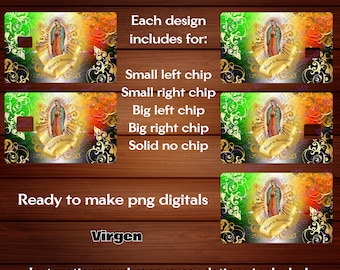 Plantilla de diseño para tarjeta de débito Virgen: Imágenes PNG (Descarga digital)