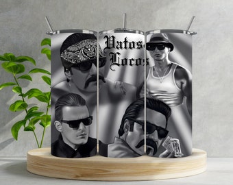 Vatos Locos 20oz Tumbler: Stainless Steel Insulated Water Bottle