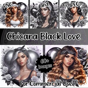 Chicana Dark Love Designs: 60+ afbeeldingenbundel (png)