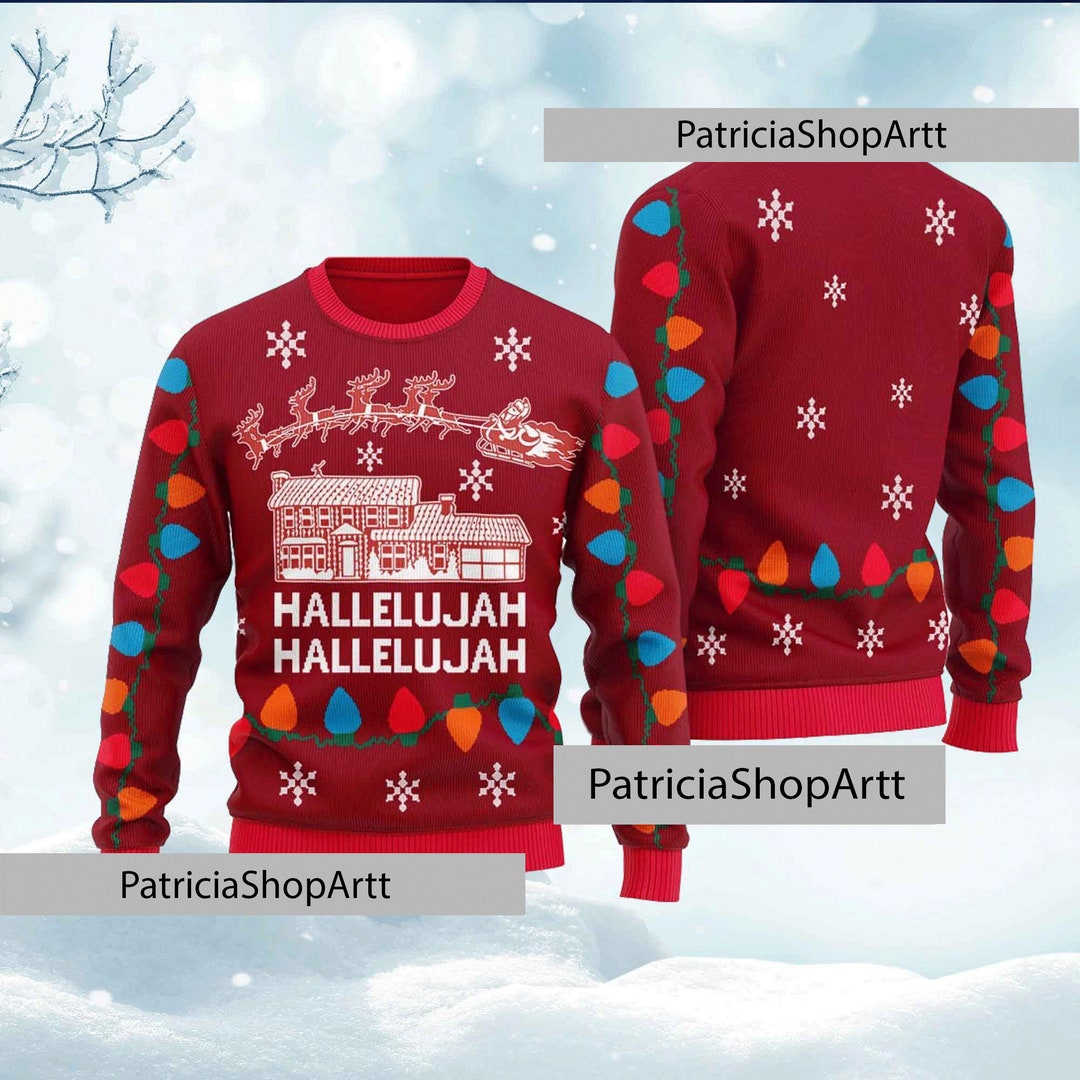 Hallelujah Griswold House Ugly Christmas Sweater Christmas Etsy