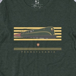 Pennsylvania Railroad Train Shirt,  Broadway Limited, PRR, GG1 T-Shirt