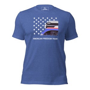 American Freedom Train flag stars train shirt