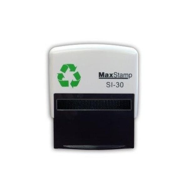 MaxStamp SI-30 - 57x21mm - Self Inking Rubber Stamp - Six lines of text - Custom Made UK - Personalised - Bespoke