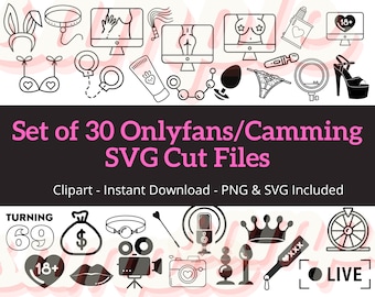 Sexy Adult Industry Naughty SVG PNG Bundle | Sex Toys | Sex Work | Lingerie | cricut silhouette decal, instant digital download