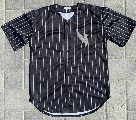Illenium Jersey - Black With White Stripes - Reflective