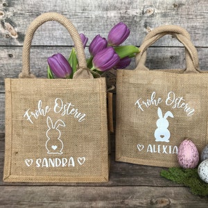 Ostertasche, Geschenkverpackung für Ostern, Jute-Tasche, Osterkörbchen