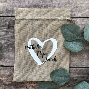 Jute-Säckchen, Geschenksäckchen, Jute-Beutel Bild 8