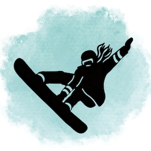 Chica snowboarder