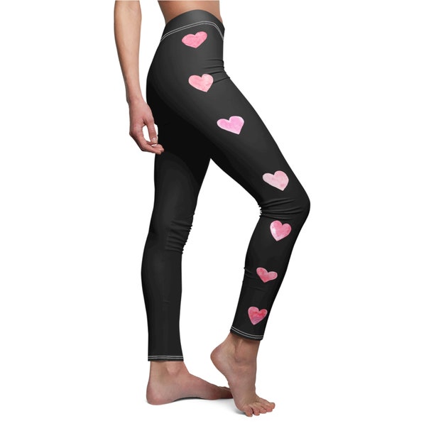 Heart Leggings - Etsy