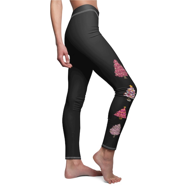 Pink Christmas Trees Leggings