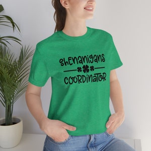 Shenanigans Coordinator St Patricks Day tshirt