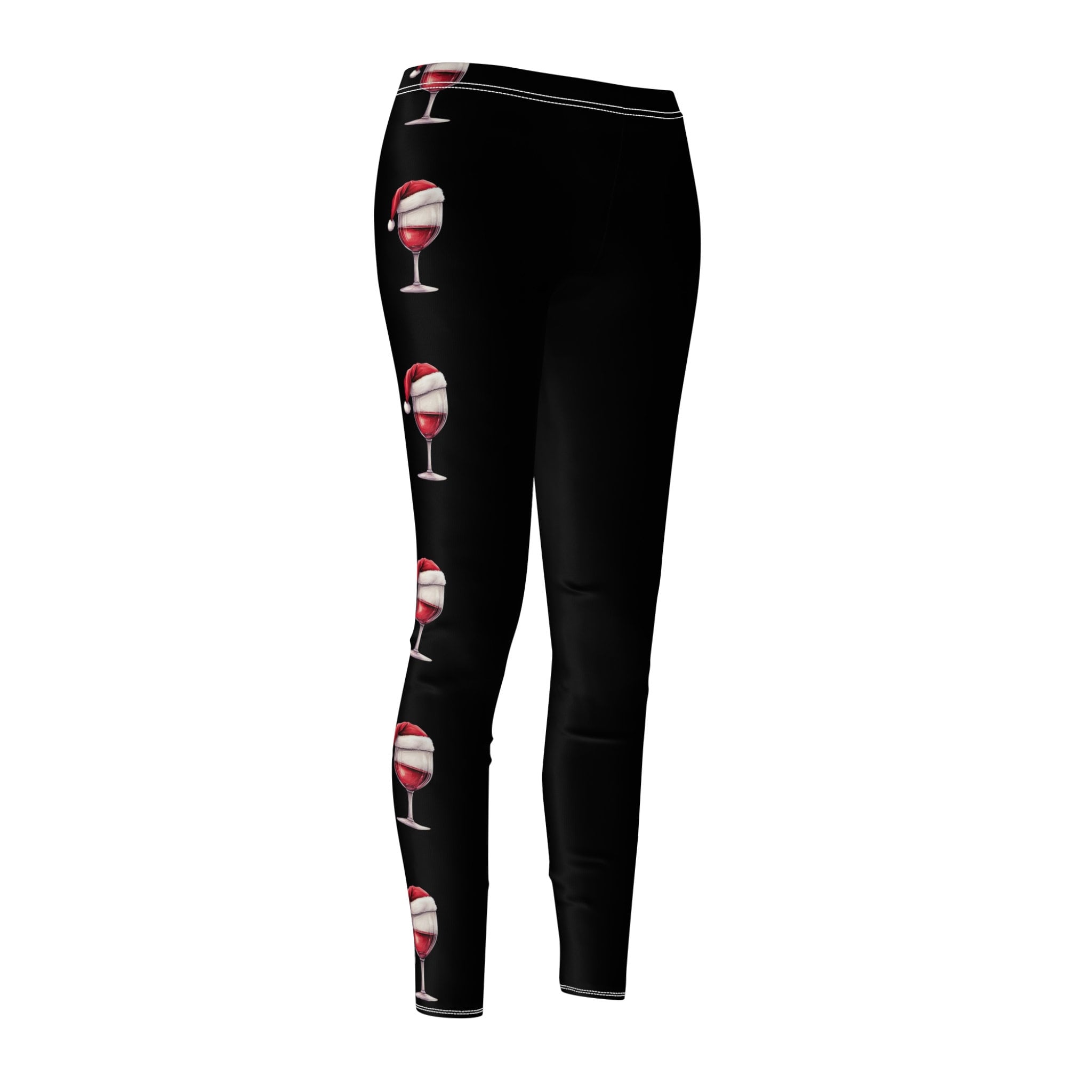 Waffle Cone Leggings for Teens and Women, Striped Leggings, Ice