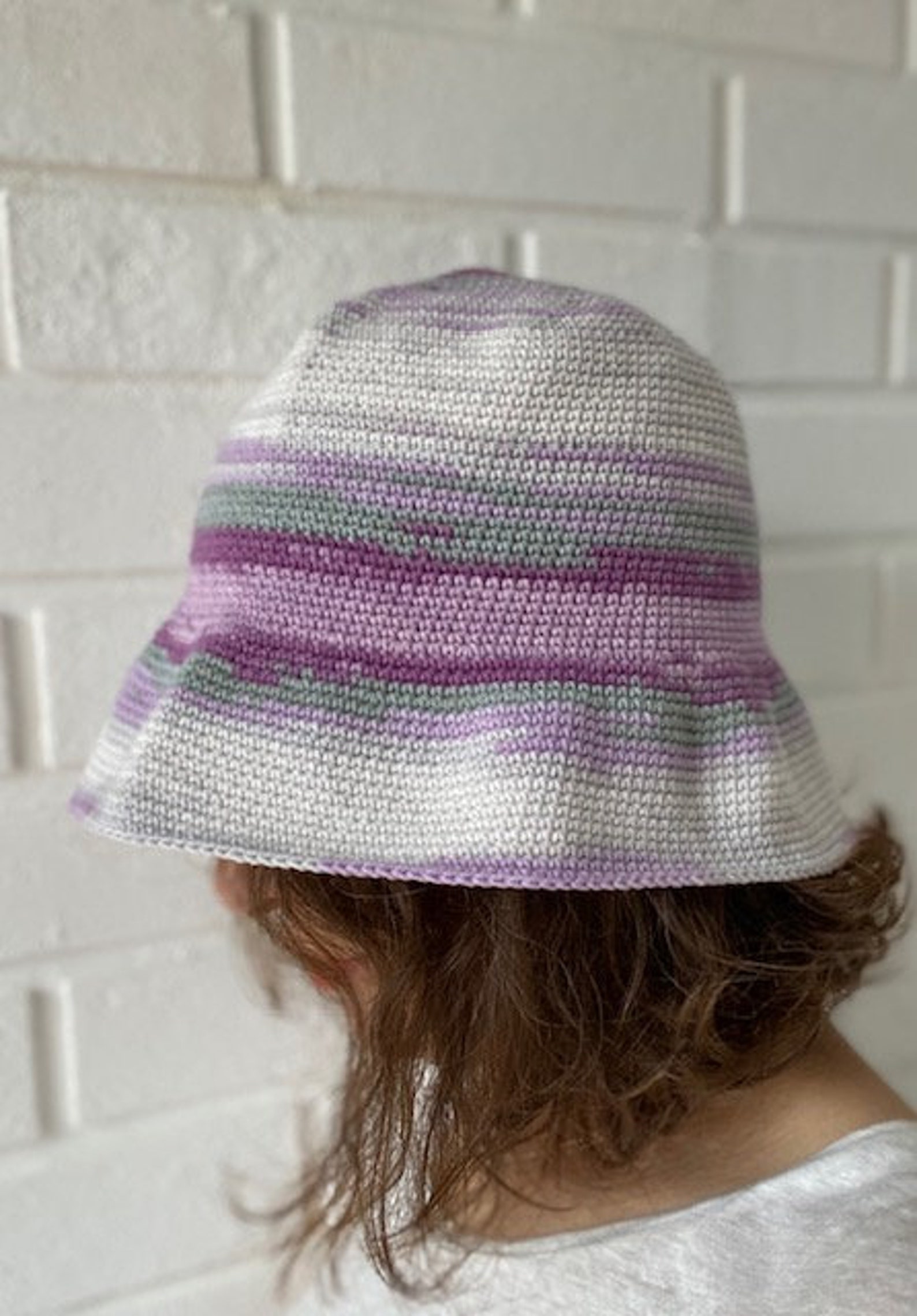 Crochet Bucket Hat Knitted Cotton Bucket Hat Wide Brim Sun - Etsy