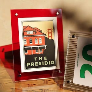 Double Acrylic Table Frame, Neon Frame, Colorful Diy Decoration, Perfect for Artwork/Poster, Gift Idea, Christmas Present