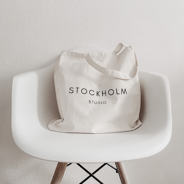Tote Bag „Stockholm Studio“ | Tasche Baumwolle | Canvas Shopper | Canvas Bag | Beutel |  skandinavisch | nordisch | Lifestyle