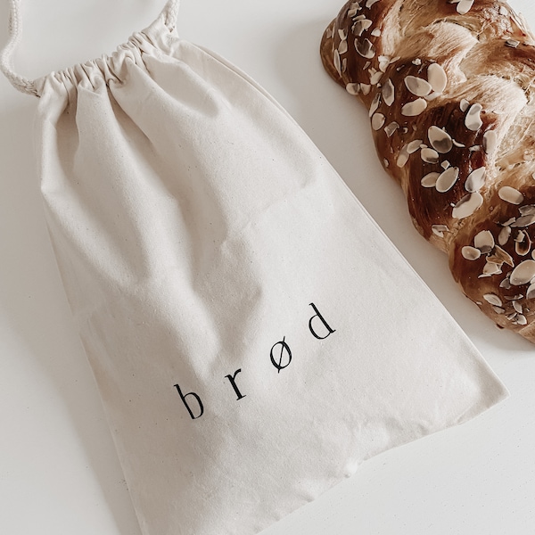 Brotbeutel Brötchenbeutel  „brod“ verschiedene Größen scandi | skandinavisch | nordic| danish design | nachhaltige Verpackung