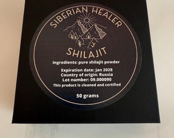 SHILAJIT POWDER. Altai Mountains, 50g jars