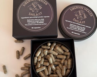 SHILAJIT CAPSULES. Altai Mountains, 90 capsules jar