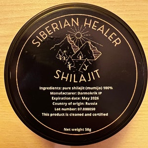SHILAJIT. Altai Mountains, 50g-1000g in jar