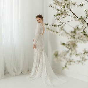 Robe de mariée Angelina, robe de mariée bohème, robe de mariée en dentelle, robe de fugue, robe de fugue, robe de mariée bohème