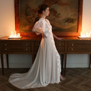 Valentine Kleid, Hochzeitskleid, Boho Brautkleid, Hochzeitskleid aus Spitze, romantische Hochzeit, Elopement Kleid, Brautkleid