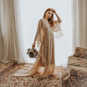 Robe de mariée bohème Daises / Robe de mariée bohème / Robe de mariée bohème / Robe de mariée en dentelle vintage