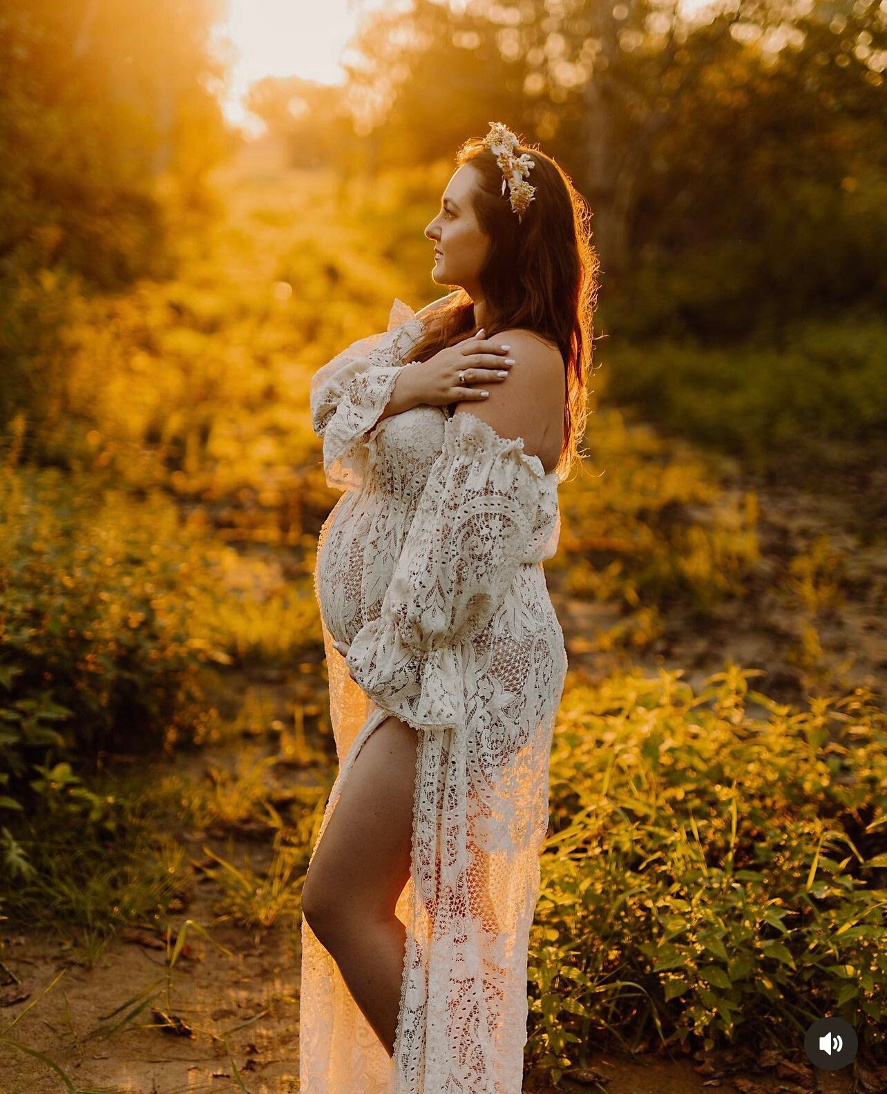 Stella Lace boho dress, pregnancy photo shoot dress, Maternity dress, dress for photo shoot, dress for maternity session/ photo prop dress