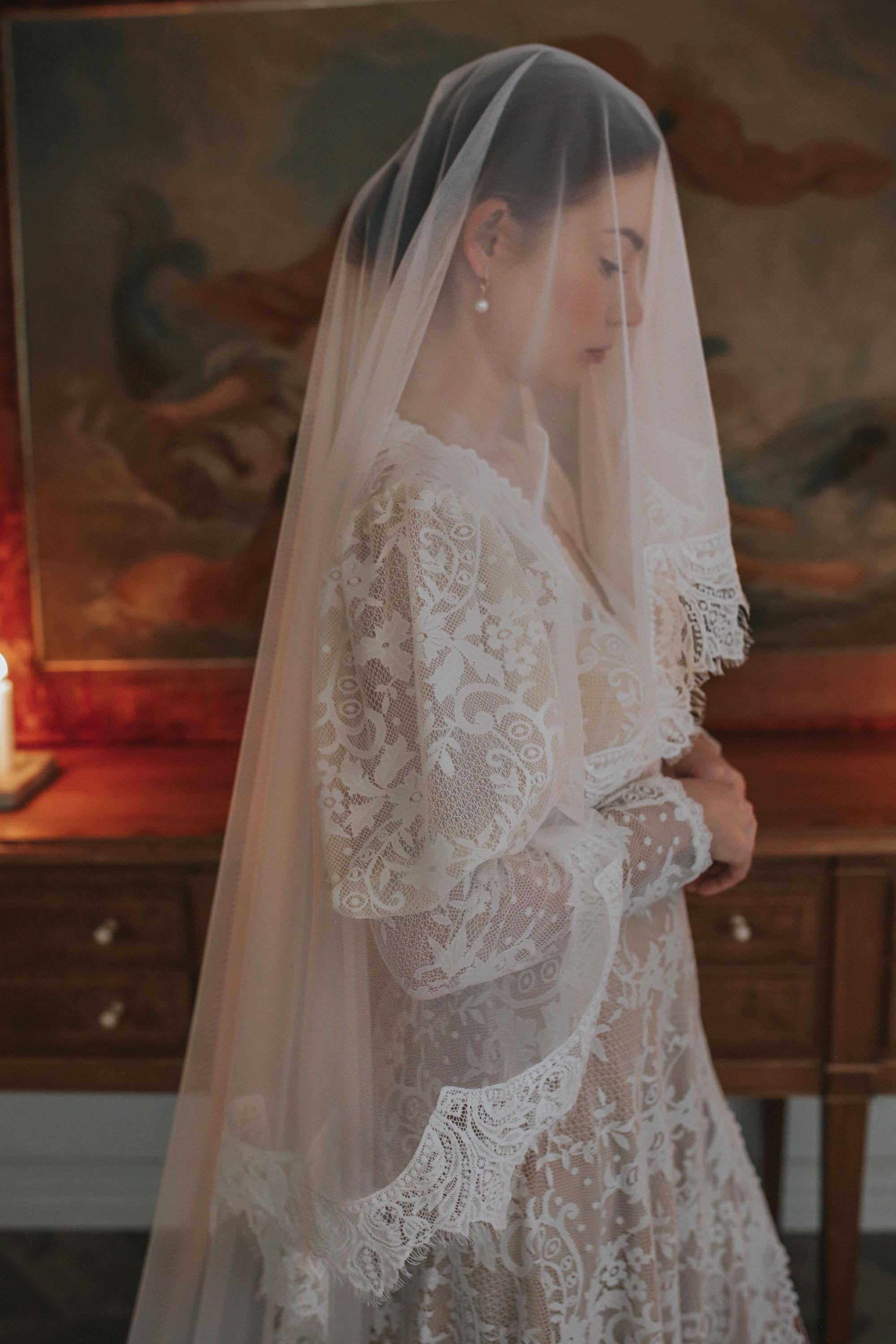 Tulle Bridal Veil, Wedding Veil, Romantic Wedding Veil - Etsy Australia