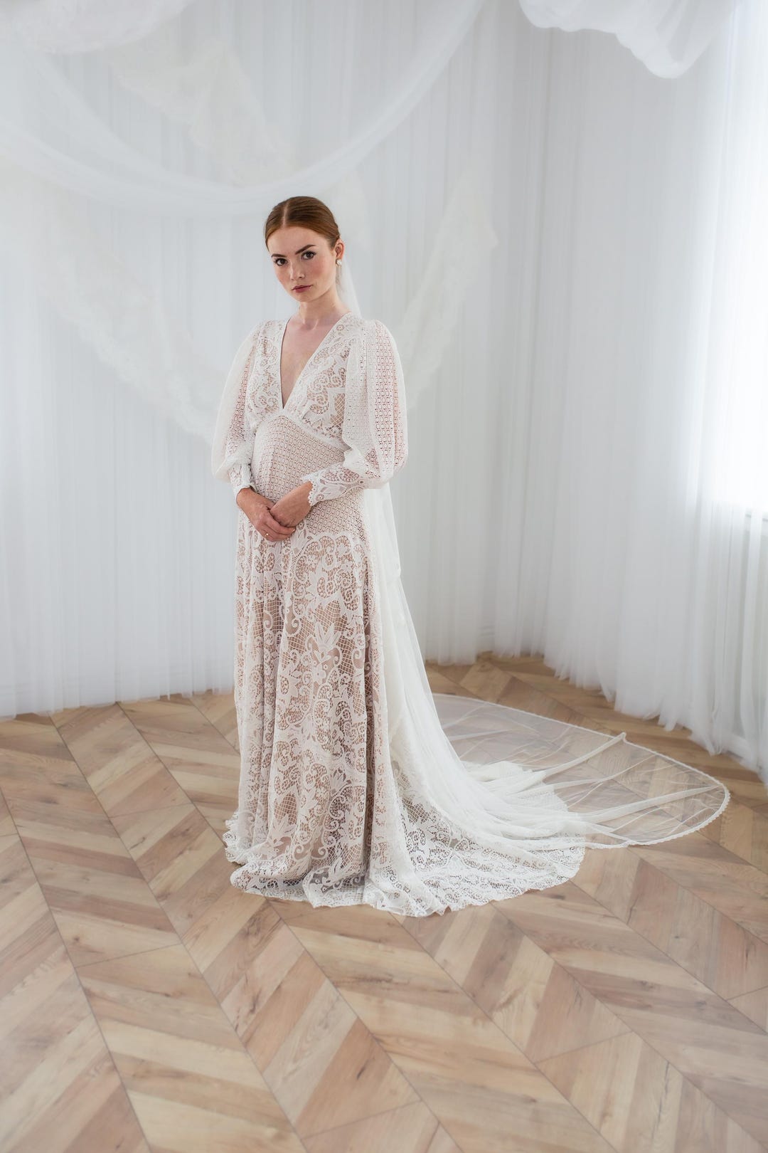 lace romantic wedding dress Romantic Lace Wedding Gown