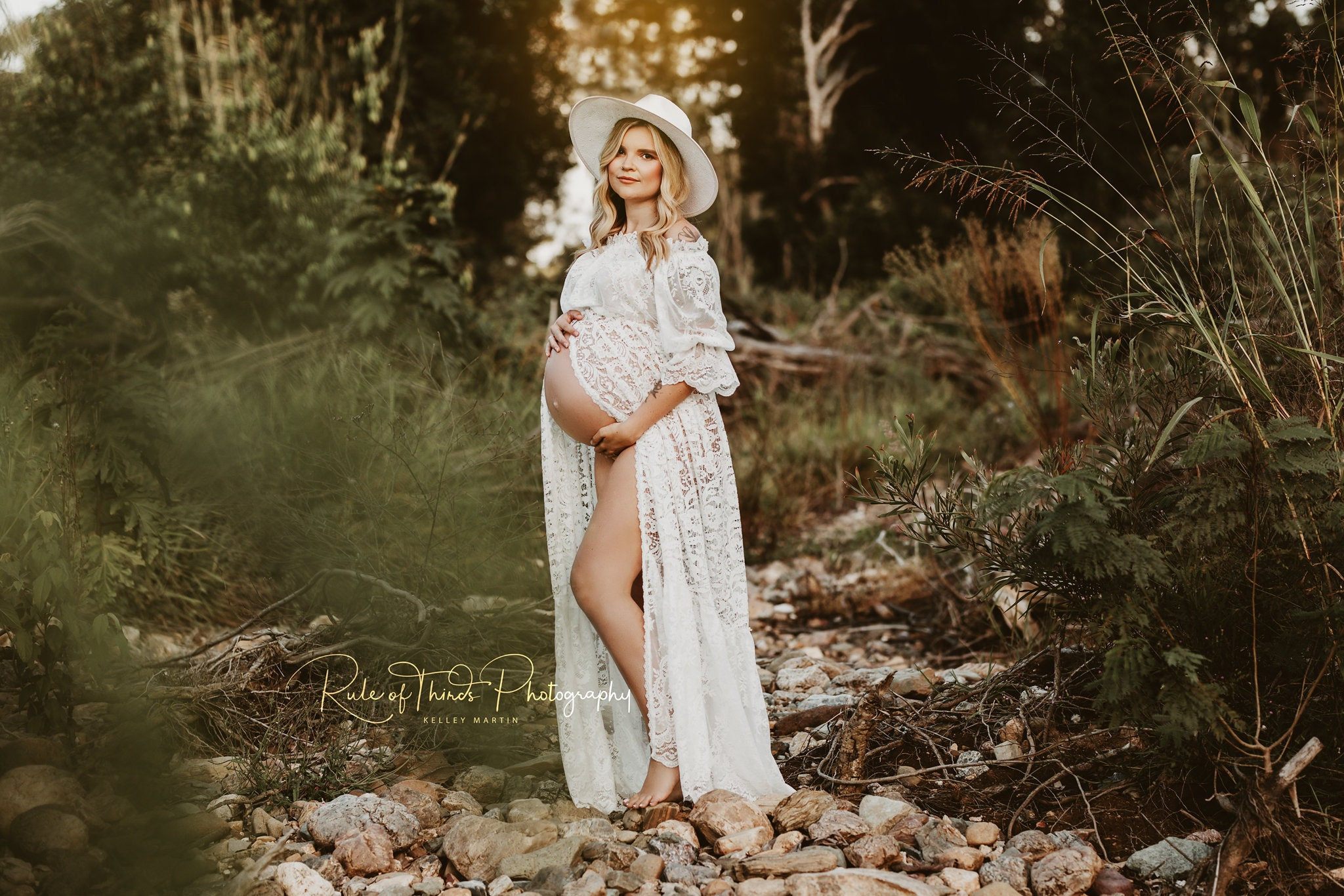 Maternity dress, Lace boho Dress | Lace Vintage Dress For The Maternity Session | Photo Props | Pregnancy Photo Shoot/ Bonita