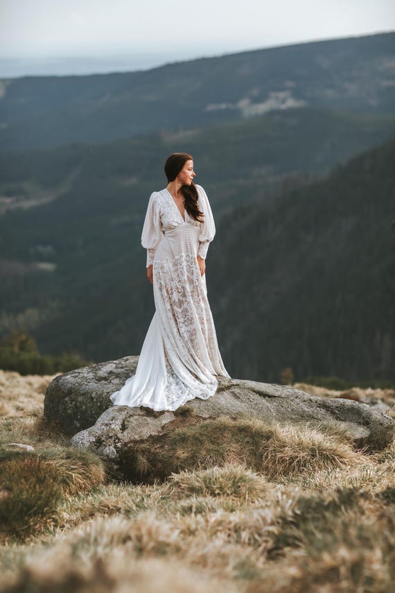 ashbury's angel lace dress Like An Angel Long Sleeve Lace Dress White main image 1