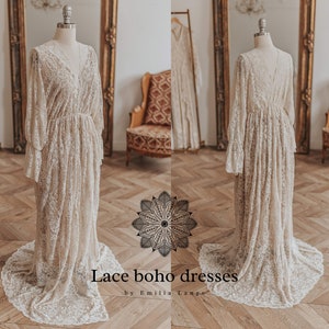 Victoria Women&#39;s Boho Dress | Lace Vintage Dress For The Maternity Session | Photo Props | Pregnancy Photo Shoot/ V5 design