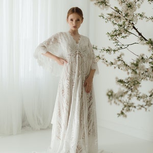 Bohemian wedding dress, elopement wedding dress, bohemian Wedding Dress, rustic lace wedding dress, lace wedding dress, hippie wedding dress