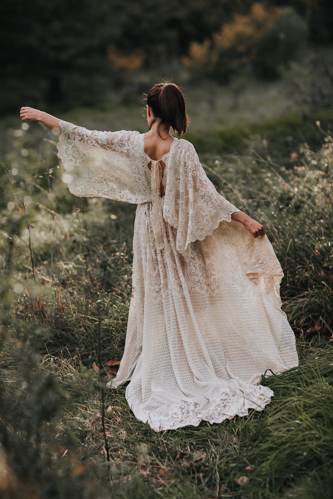 Lace Boho Dress Bohemian Wedding Dress Maternity Boho Dress Etsy