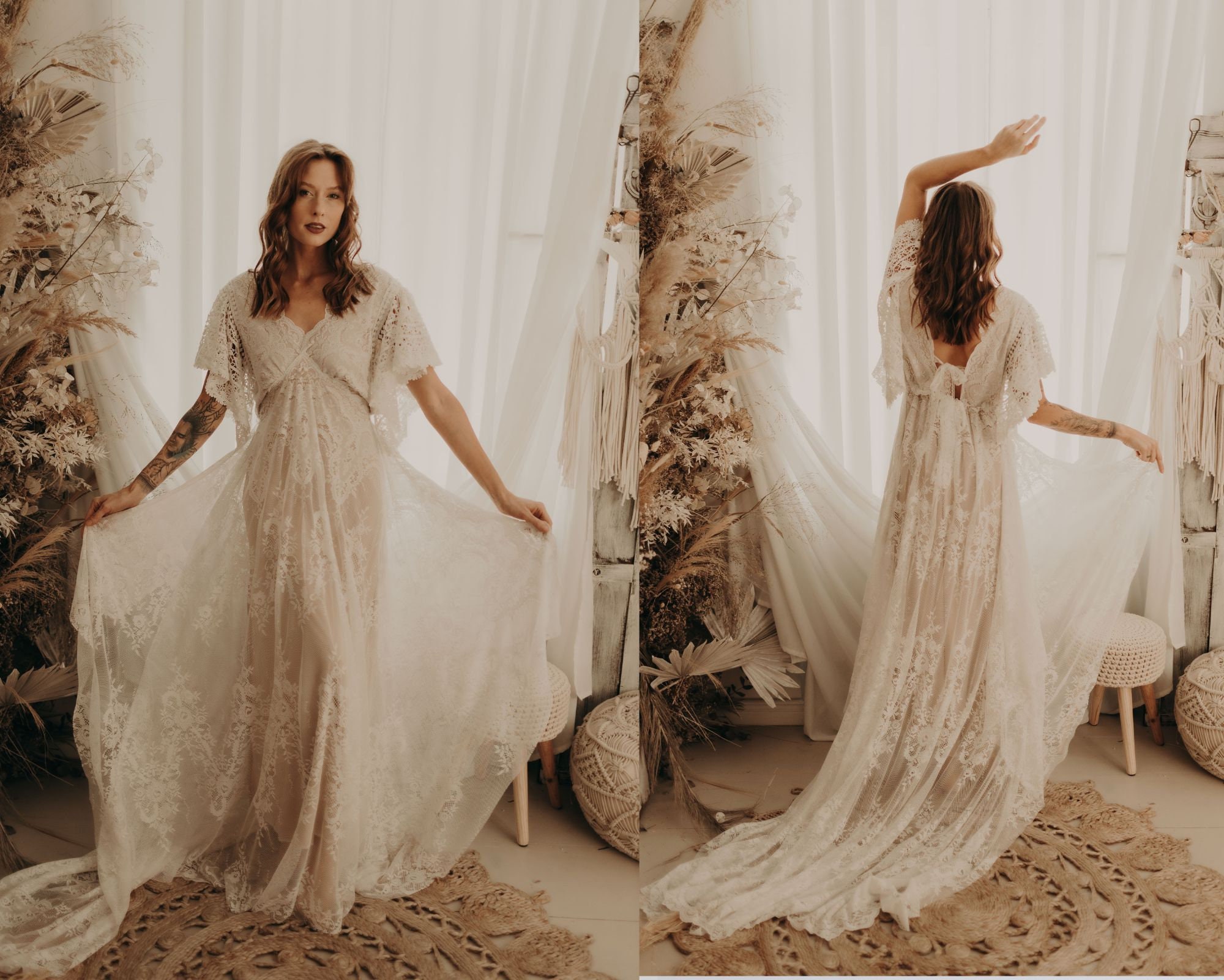 bohemian wedding dress portland shop boho wedding dresses in boisea&b bridal shop