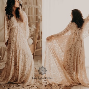 Robe de mariée bohème Daises / Robe de mariée bohème / Robe de mariée bohème / Robe de mariée en dentelle vintage