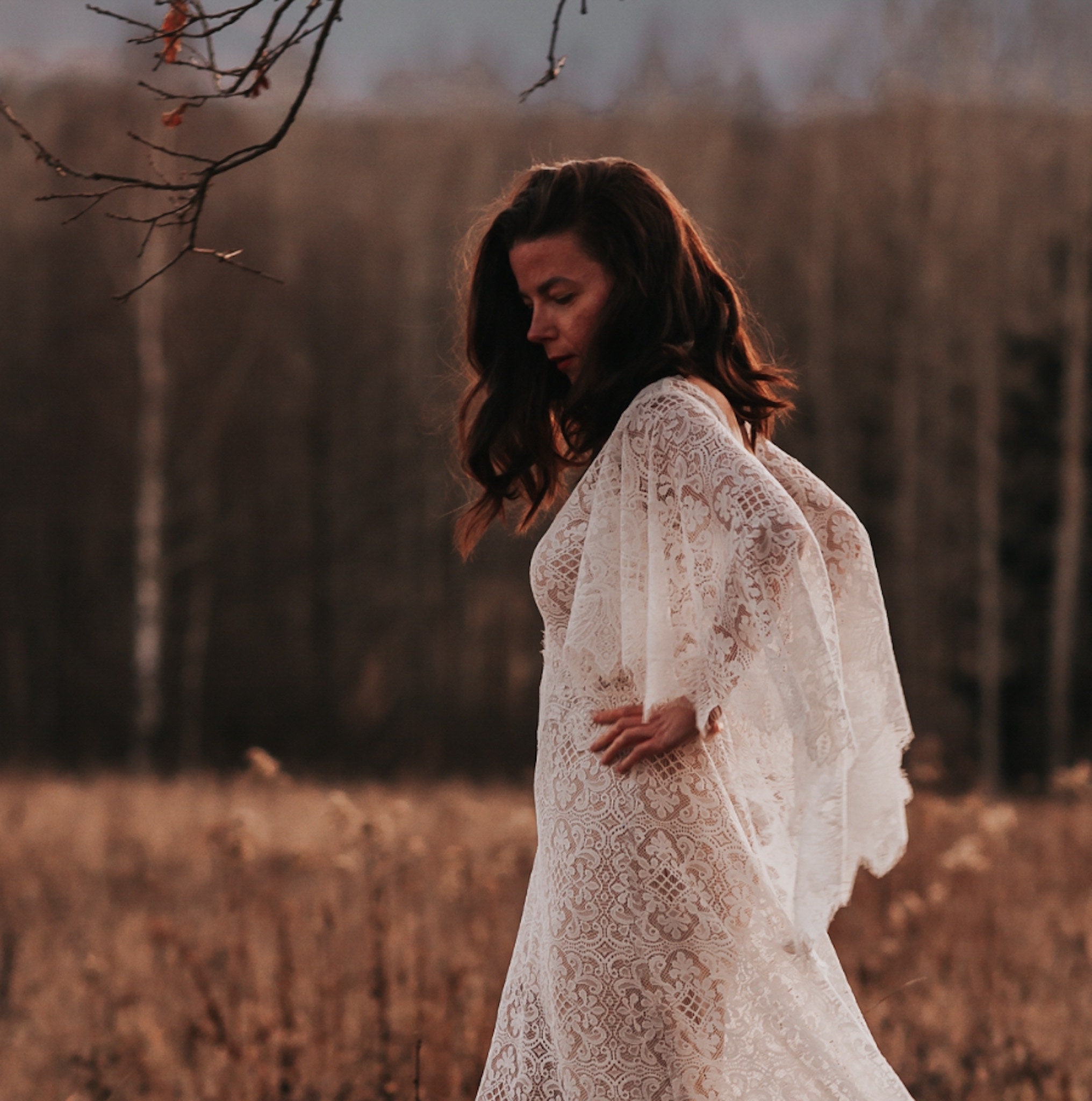 diana boho dress Lace Wedding Dress - Bohemian