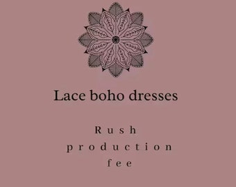 Rush production fee for wedding dress