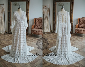Women's Vintage Skull Floral Art Butterfly Lace Dress