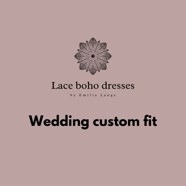 Wedding dress custom fit/ I will make your dress to your specific measurements