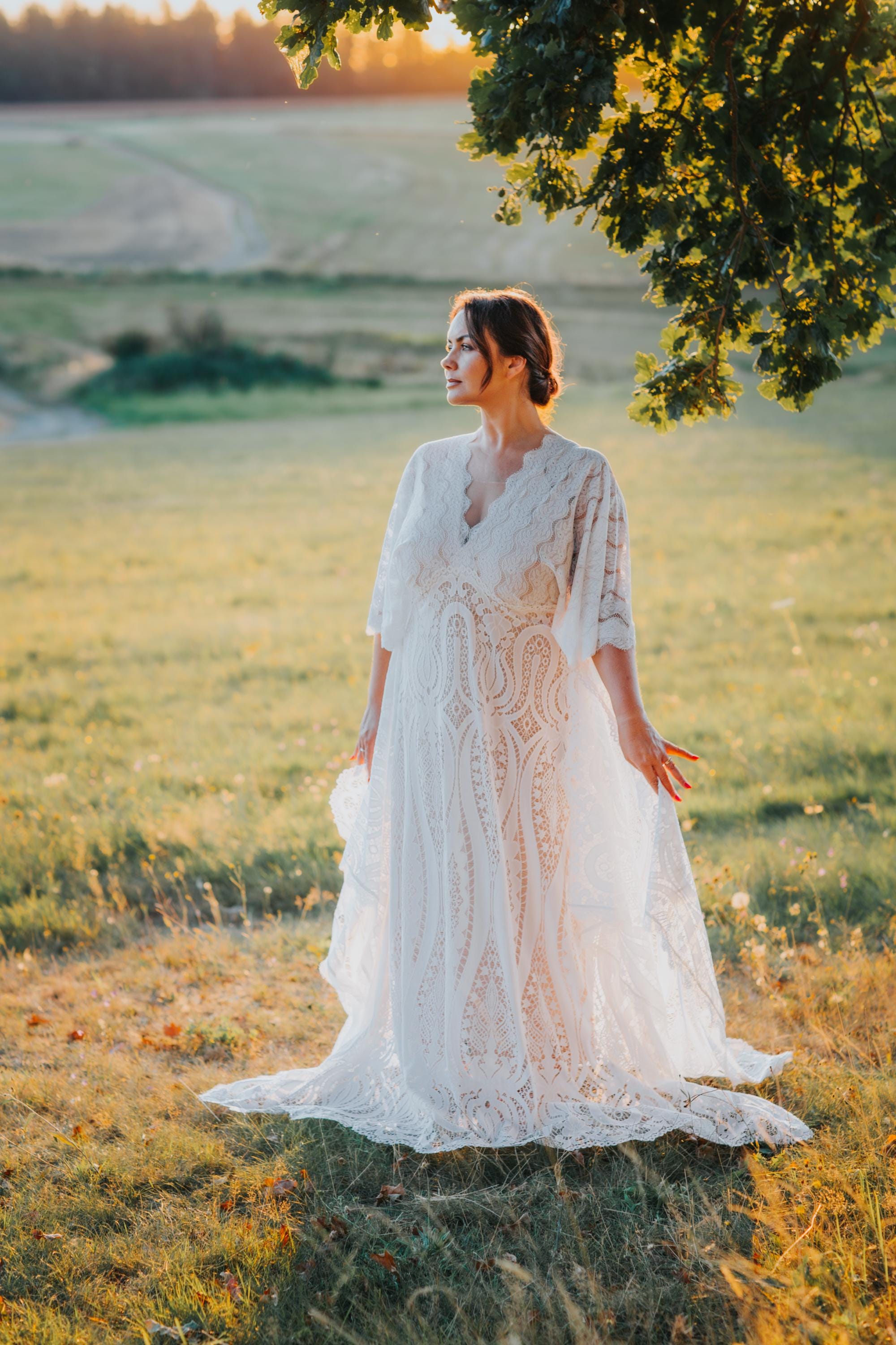boho wedding dress curvy Bohemian dress, lace wedding dress, wedding dress, elopement dress, plus size wedding dress, wedding Size wedding