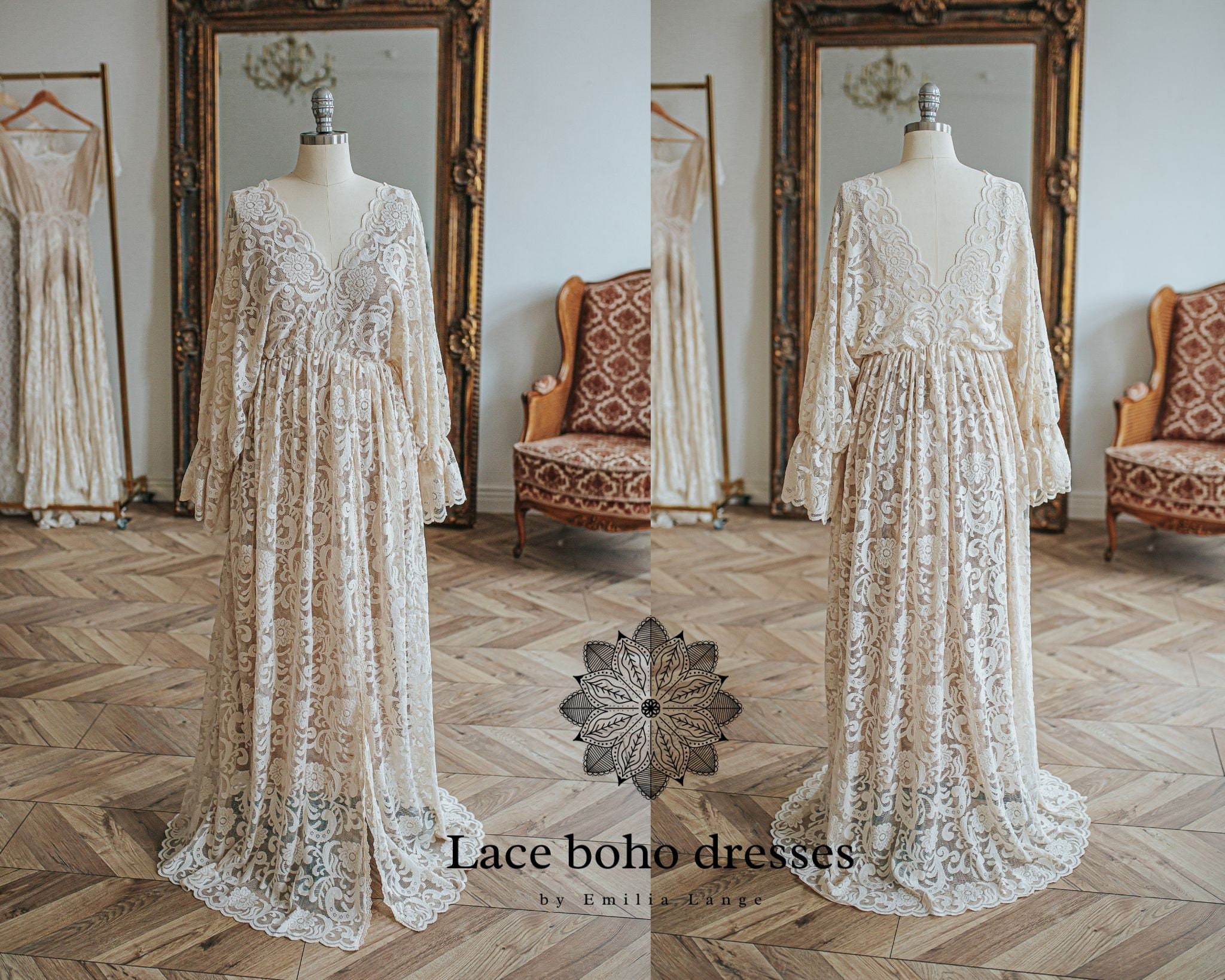 wrap dresses for mother of the bride Mother Of The Bride Dresses Plum Elegant V Neck Ruffle Sleeves Back Zip Knee Length Mother Of The Bride Dresses main image 1