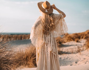 Vestido boho de encaje Maggie, boda boho, vestido boho de maternidad, vestido de encaje de maternidad, vestido para sesión de maternidad/