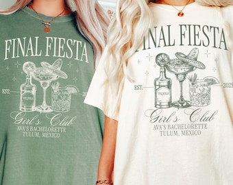 Camisetas para despedida de soltera de la fiesta final Camisetas personalizadas para despedida de soltera en México Camiseta de tequila Camiseta personalizada para club de playa Regalos para la fiesta nupcial de Tulum