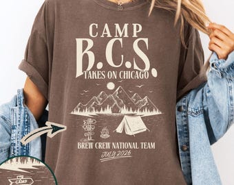 Custom Camp Shirt, Group Camping Shirt, Camping Bachelorette Shirt, Girls Trip Tees, Mountain Bride, Hiking Bridal Party Gift, Lake Bach